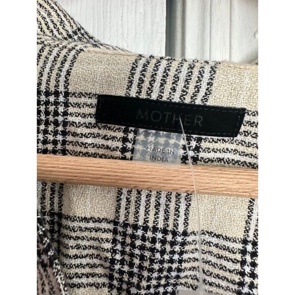 MOTHER The Lookin For Trouble Top Check It Plaid In Black M Rodeo Coastal Cowgir - Picture 8 of 12